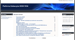 Desktop Screenshot of edukacja.womkat.edu.pl